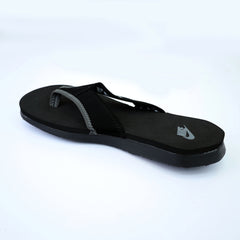 Nke V-Shaped Straps Flip Flops in Black&Grey