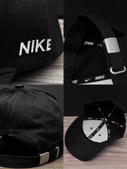 Nke Embroidered Logo Cap In White