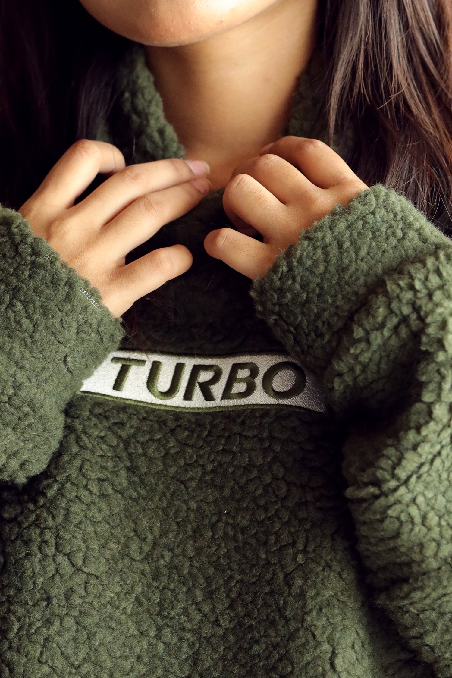 Turbo Cozy Imported Sherpa-Lined Hoodie - Women