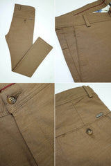 Slim fit Self Texture Cotton Pant