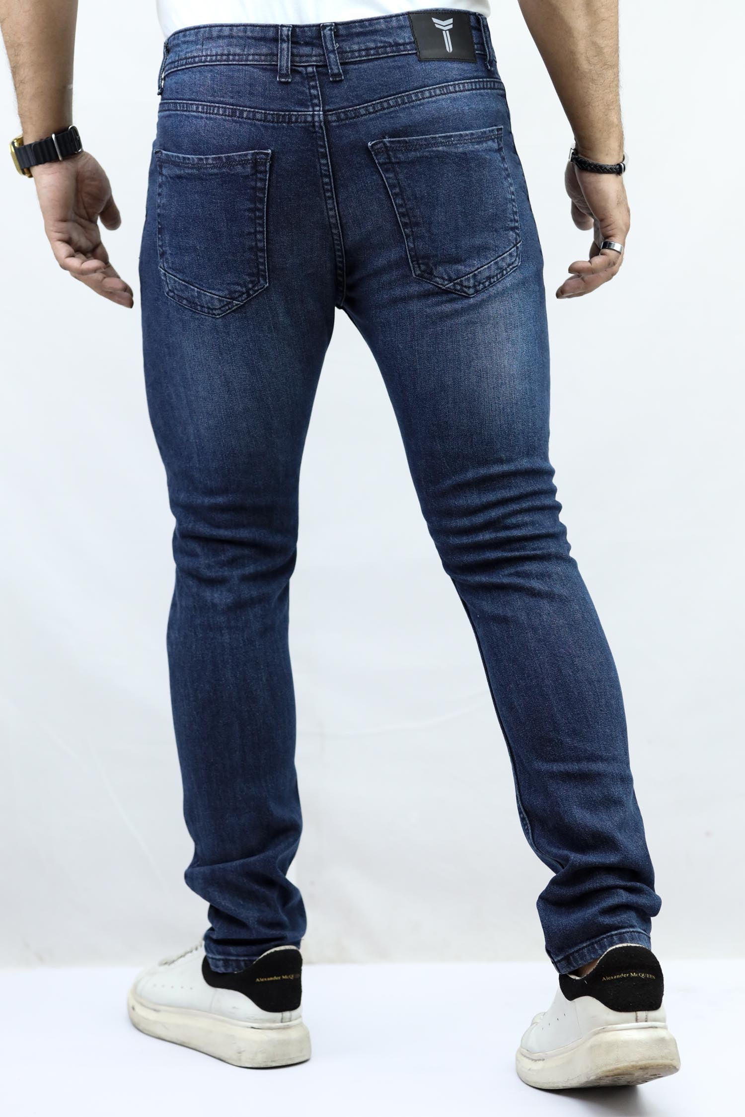 Slim Fit Turbo Jeans In Dark Blue