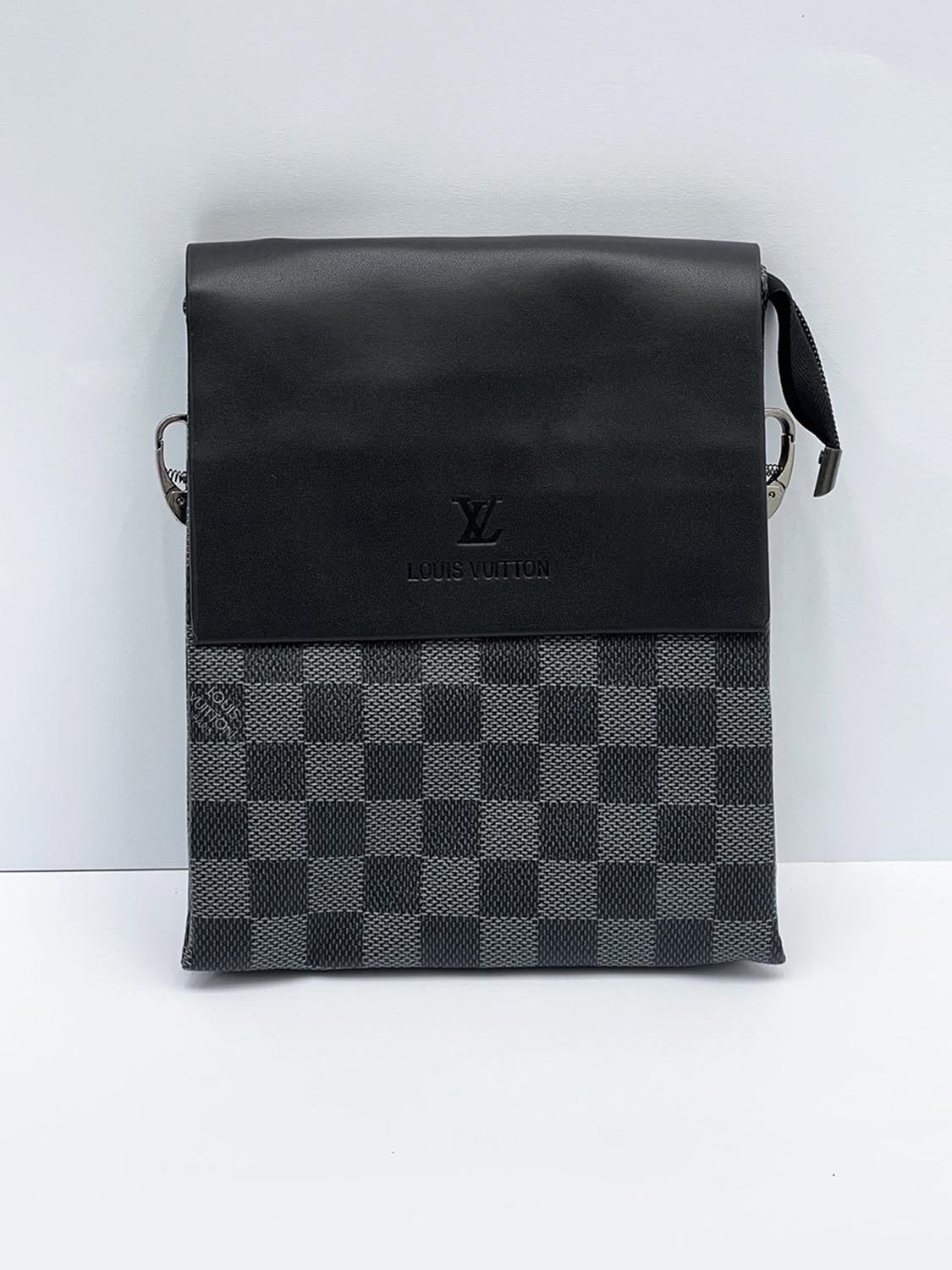 Lus Vtn All Over Texture Cross Body Bag in Dark Grey