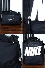 Nke Front & Back Logo Travel Bag In Black