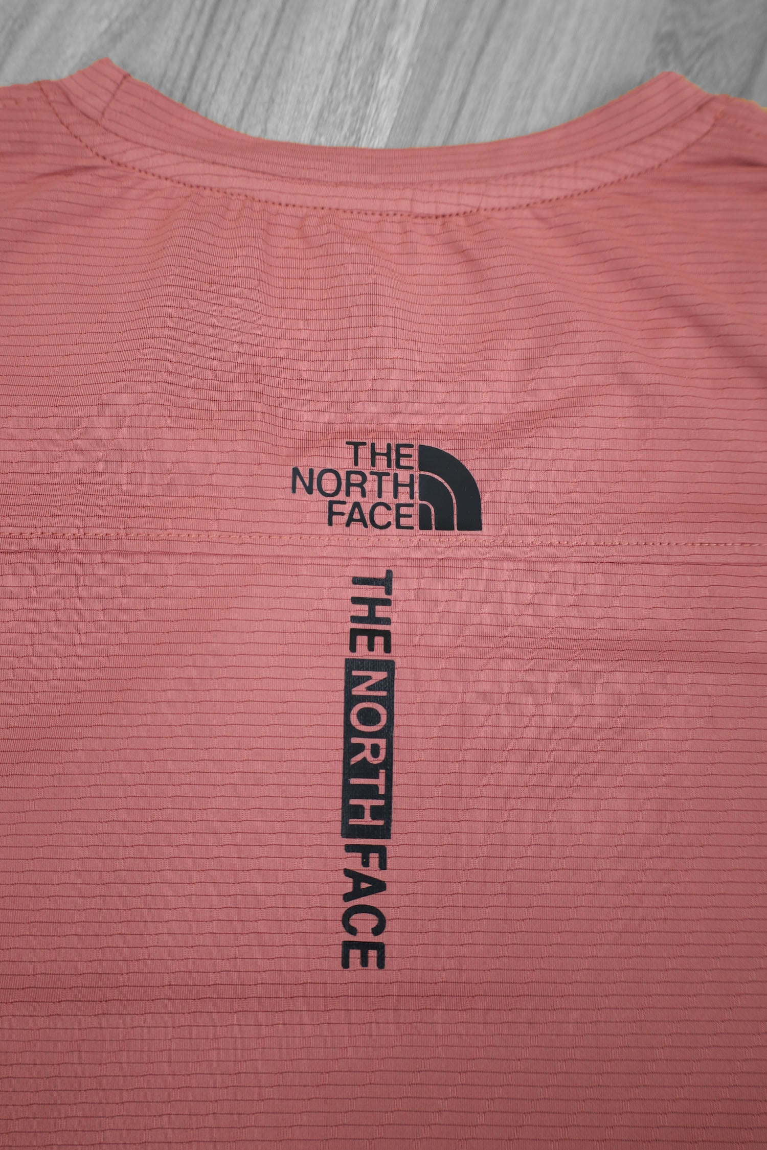 The Nrth Fce Reflector Logo Branded Dry Fit Tee In Pastel Pink