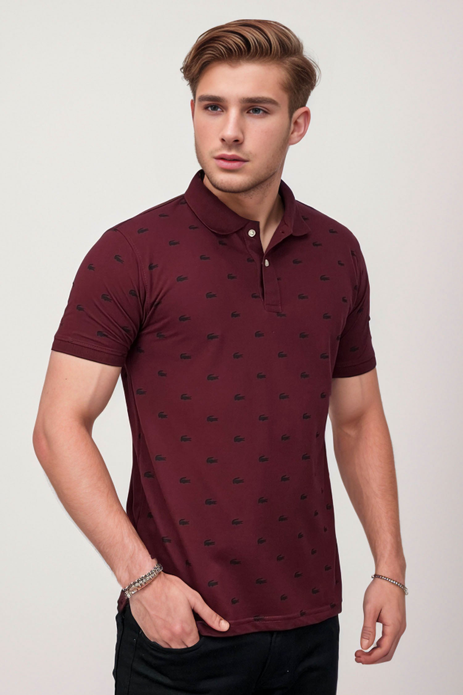 Lacste All over print Men's Polo Shirt