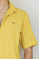 Turbo Endless Cool Embossed Casual Shirt In Mustard