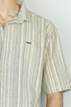 Turbo Spring Edit Textured Casual Shirt In Beige