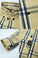 Double Lining Check Full Sleeve Casual Shirt