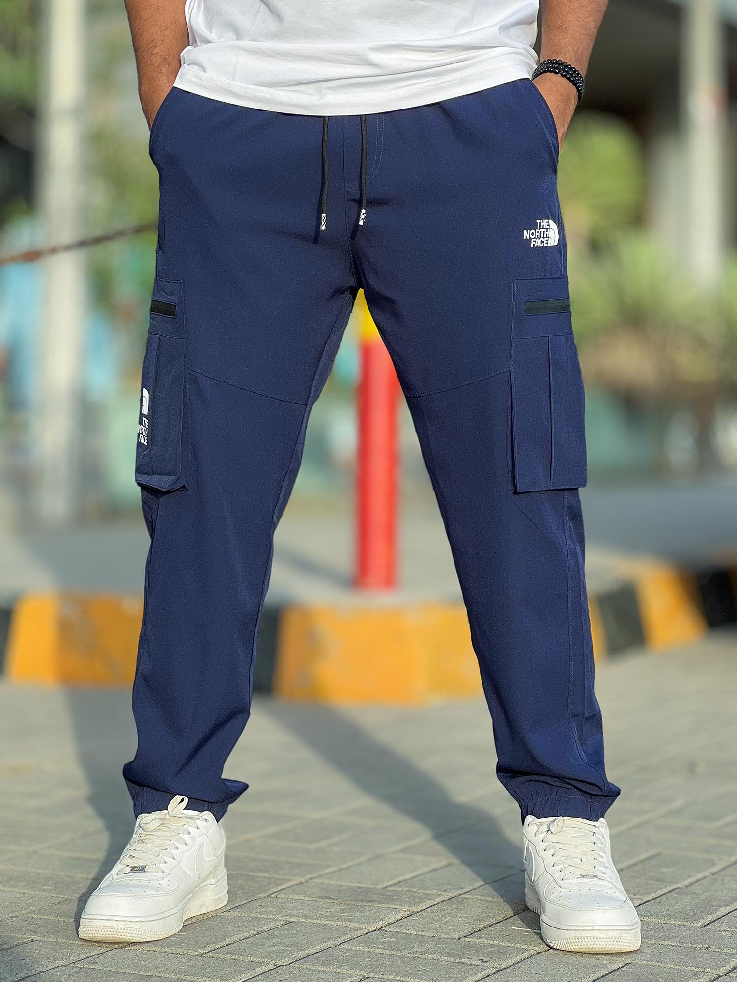 Men Imported Cargo Trouser In Navy Blue