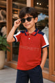 Hcket Contrast Collar Detailing Younger Kids Polo Shirt
