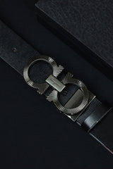 Feragmo Metal Alloy Automatic Buckle Branded Belt