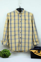 Double Lining Check Full Sleeve Casual Shirt