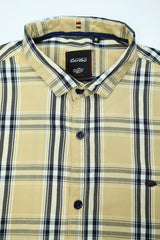 Double Lining Check Full Sleeve Casual Shirt