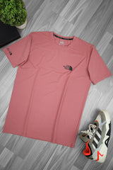 The Nrth Fce Reflector Logo Branded Dry Fit Tee In Pastel Pink