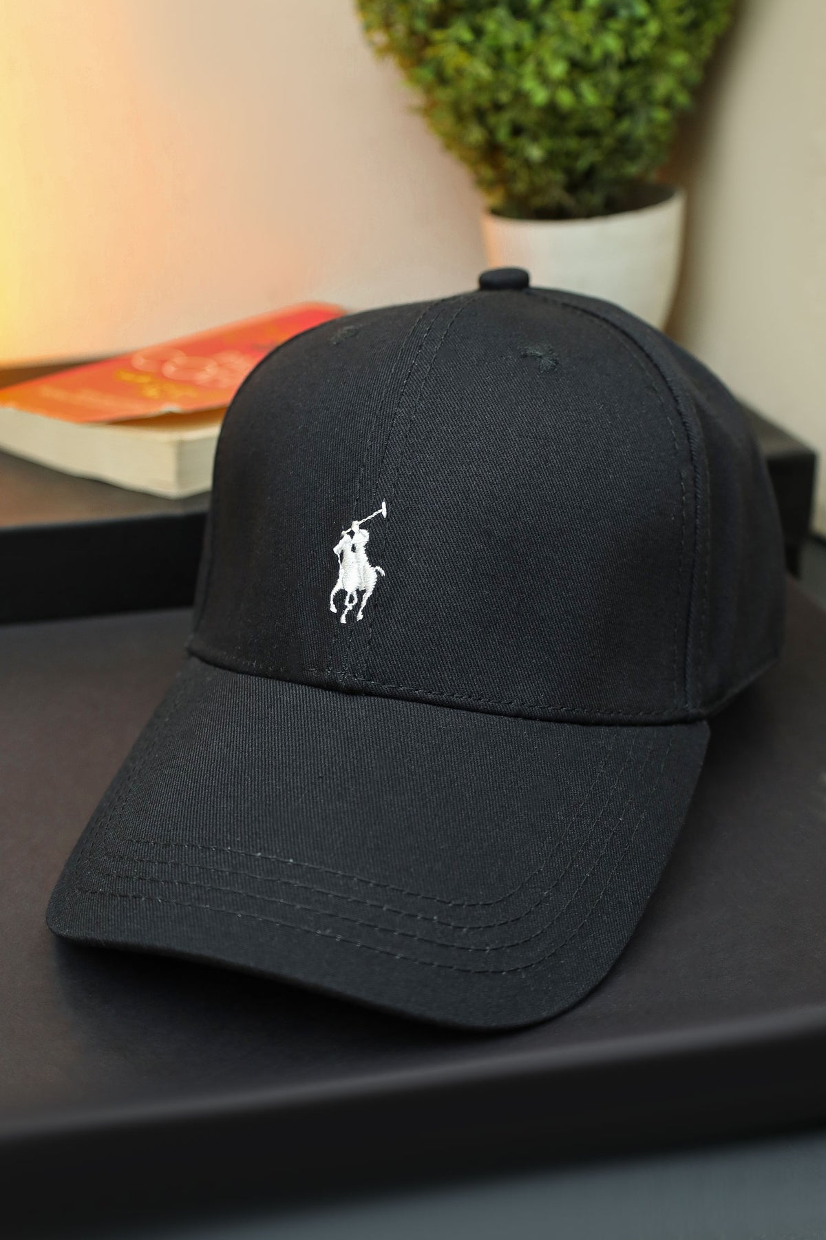 Raph Luren Imp Signature Logo Cap In Black