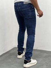 Turbo Slim Fit Jeans In Dirty Blue