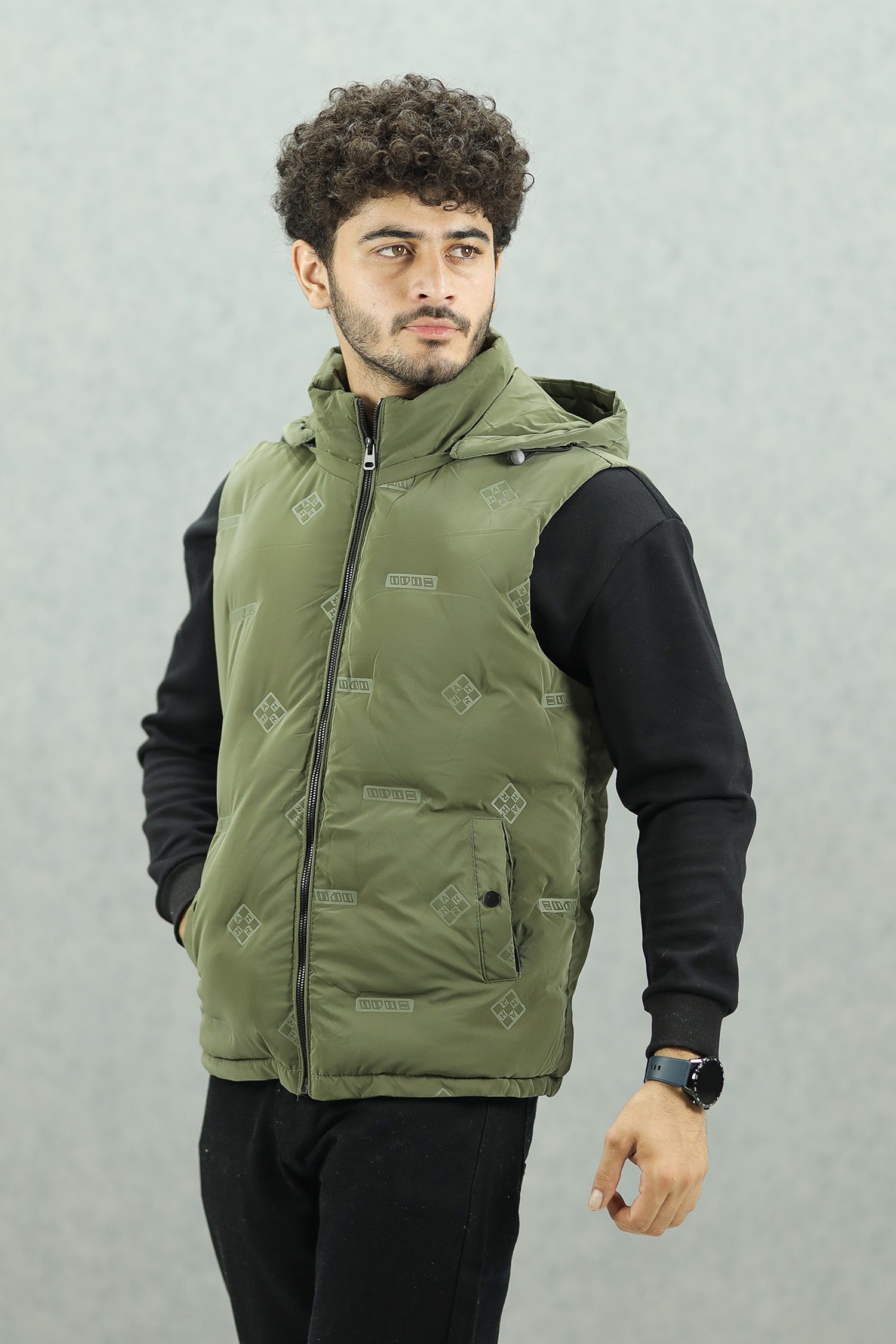 Winter Perfect Quilted Detachable Hood Imported Men's Gilet