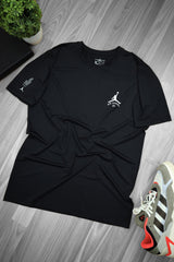 Air Jrdn 23 Branded Dry Fit Tee In Black