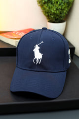 Raph Luren Imp Signature Cap In Navy Blue