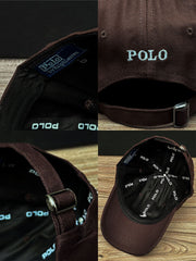 Polo Front Logo Cap In Coffee