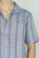 Turbo Cubin Textured Striped Casual Shirt