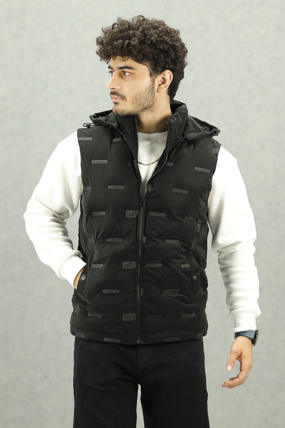 Winter Perfect Quilted Detachable Hood Imported Men's Gilet