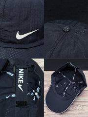 Nke Front Logo Imported Dry Fit Cap In Navy Blue