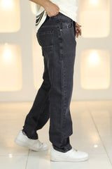 Loose Fit Choice Turbo Jeans in Grey