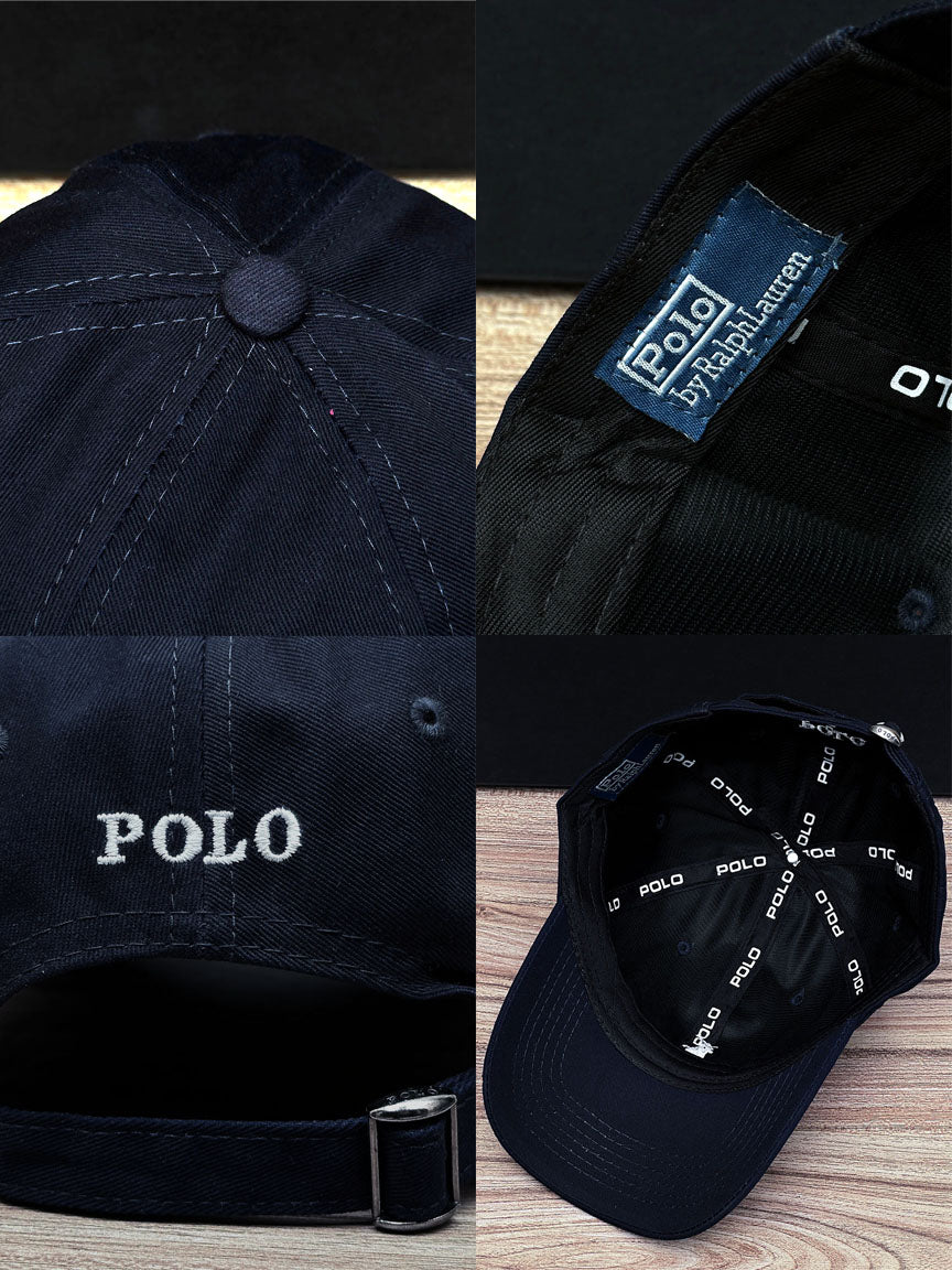 Polo Front Logo Cap In Navy Blue