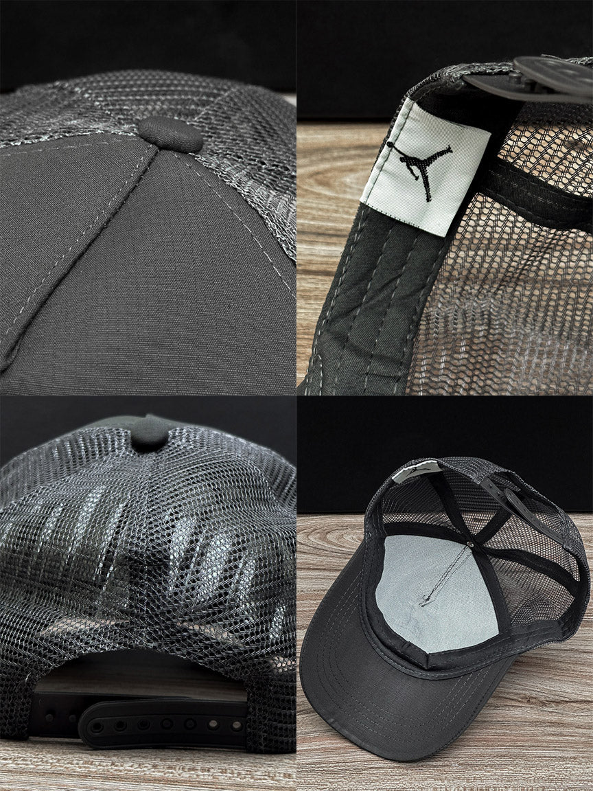 Jrdn Embossed Logo Cap In Grey