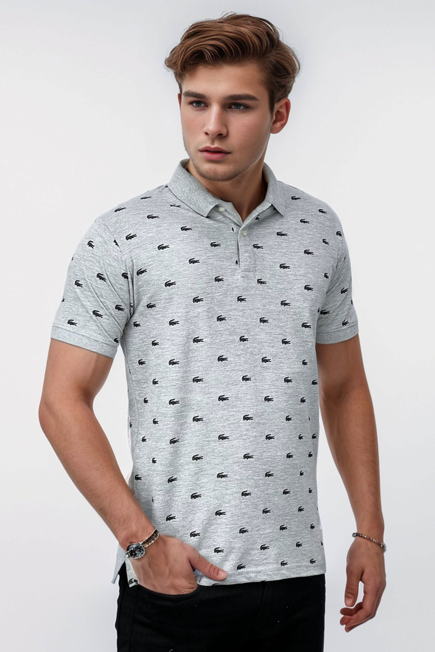 Lacste All over print Men's Polo Shirt