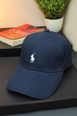 Raph Luren Imp Signature Logo Cap In Navy Blue