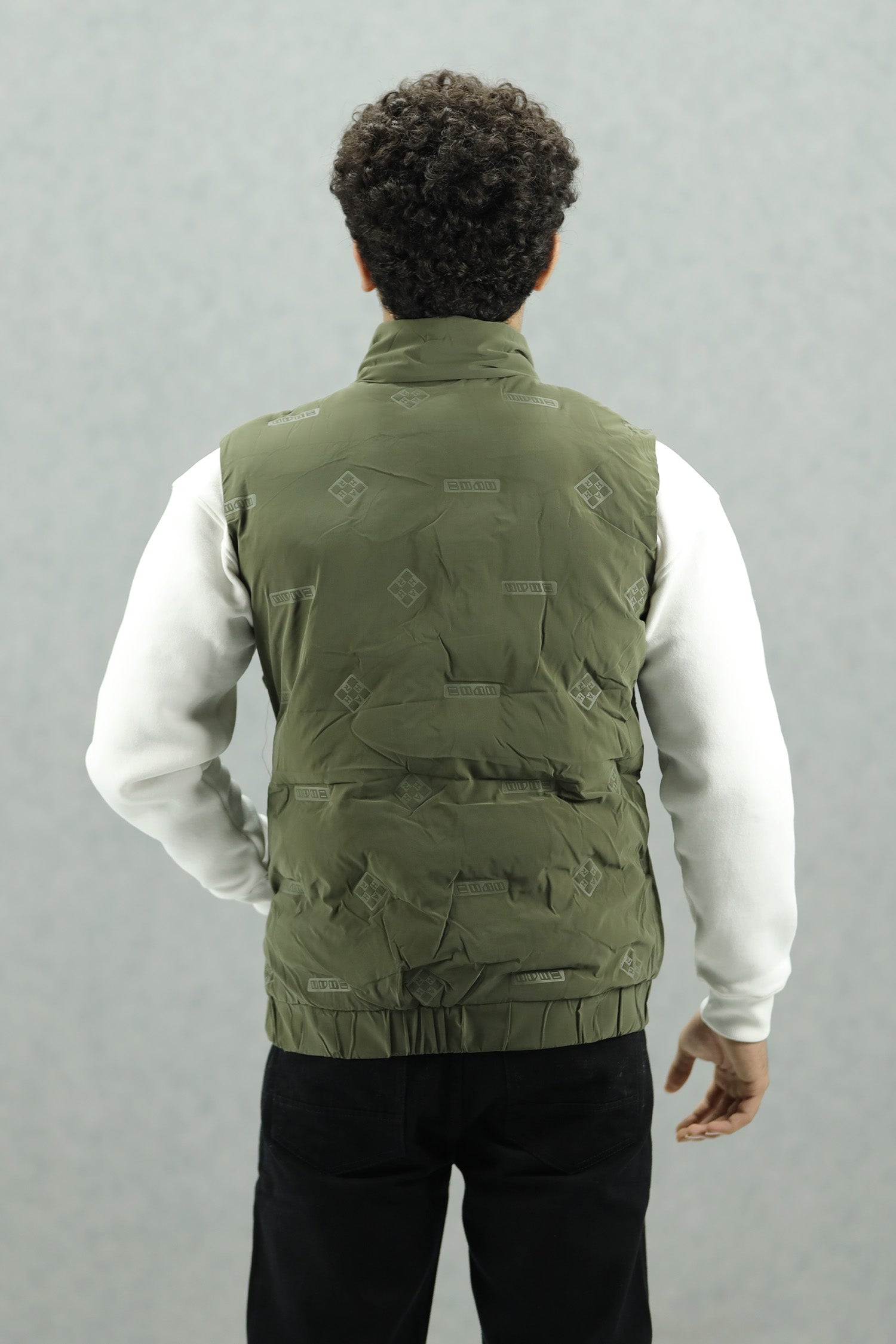 Modern Bubble Quilted Detachable Hood Imported Men's Gilet