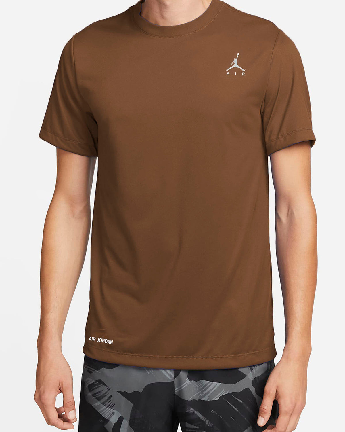 Imported Dry Fit Tee With Reflector Logo In Camel
