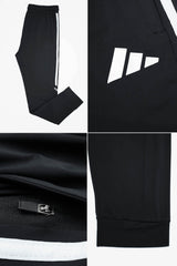 Adds Side Stripes Sportswear Trouser in Black