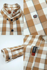 Checked Box Design Full Sleeve Casual Shirt