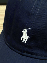 Polo Front Logo Cap In Navy Blue
