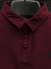 Imported Dry Fit Polo With Reflector Logo In Maroon