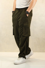 Turbo 6 Pockets Loose Bottom Imported Pk Cotton Baggy Trouser