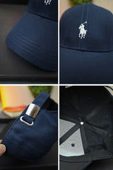 Raph Luren Imp Signature Logo Cap In Navy Blue