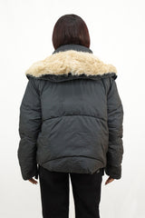 Fur Collar Trimmed Quilted Women Imported Puffer Jacket