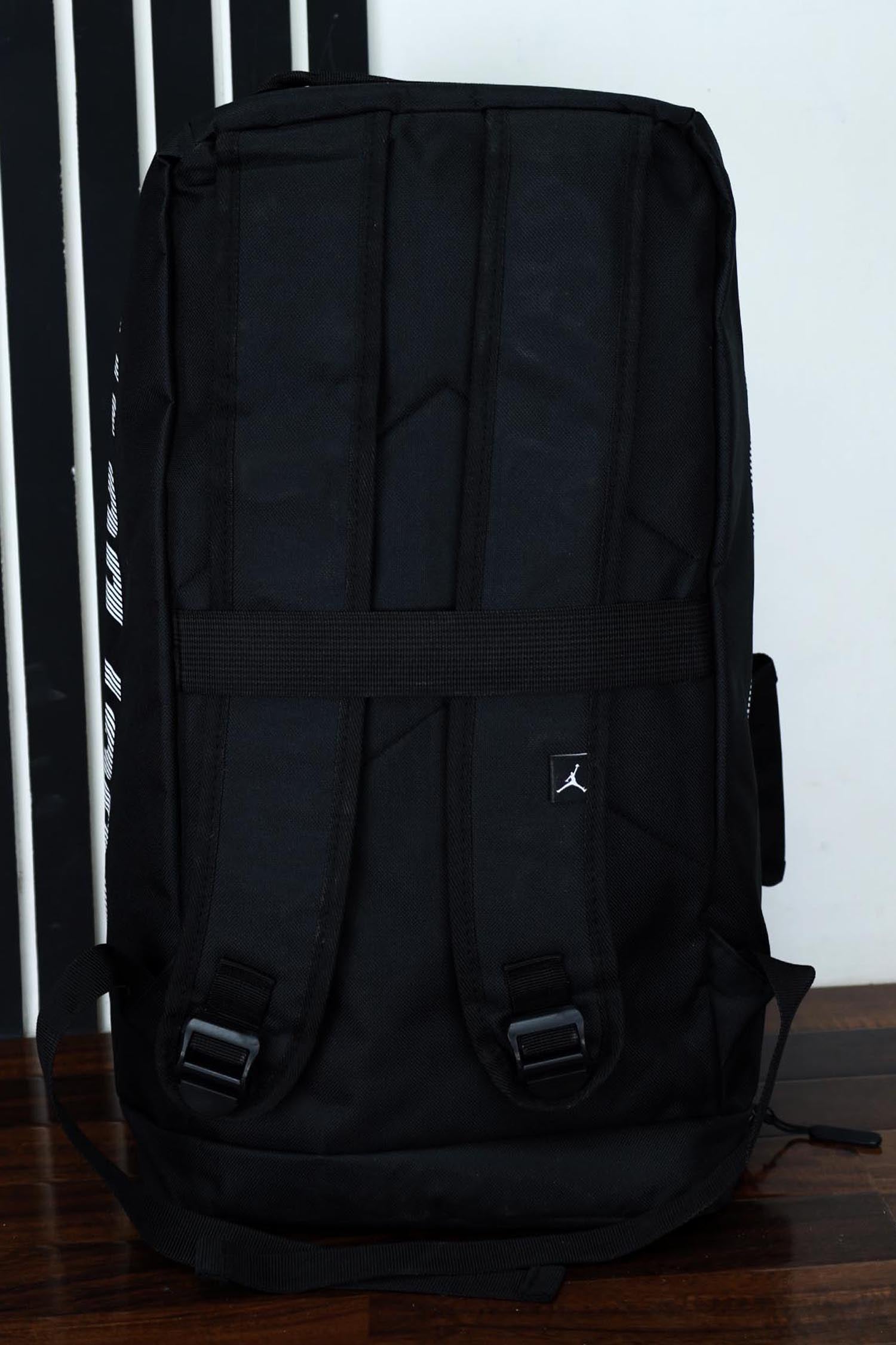 Jrdn Front & Back Logo Travel Bag In Black