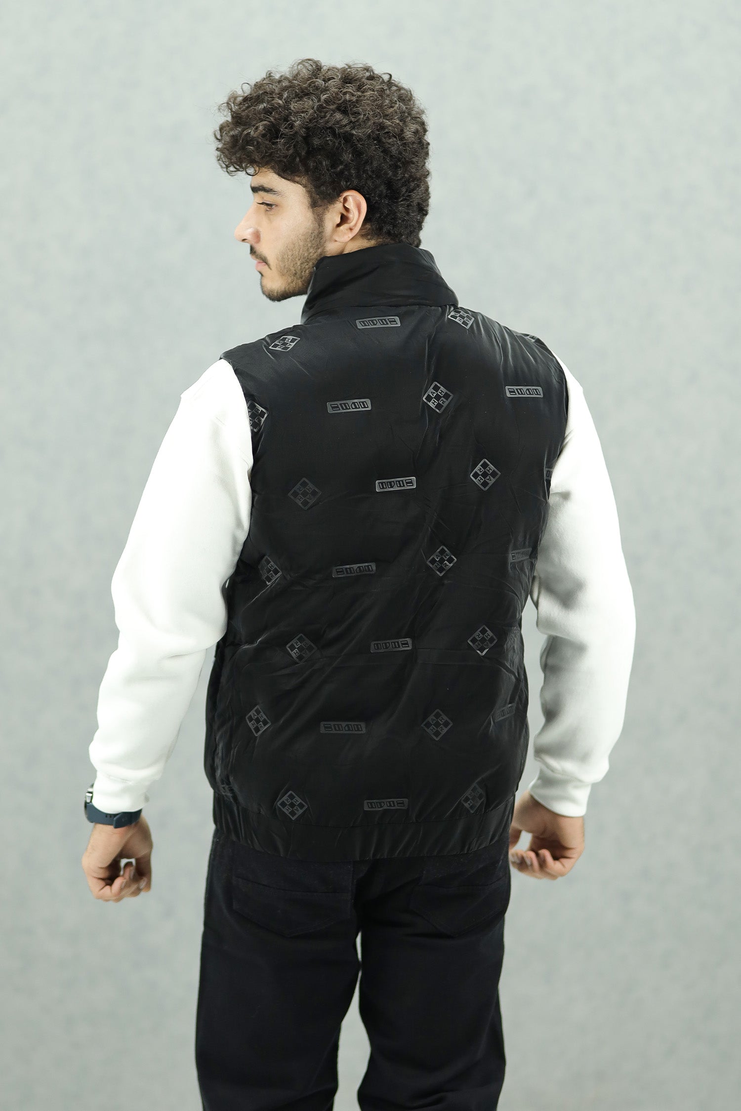 Modern Bubble Quilted Detachable Hood Imported Men's Gilet