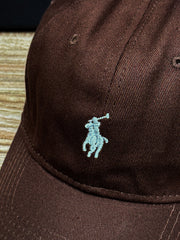 Polo Front Logo Cap In Coffee