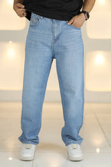 Loose Fit Iconic Turbo Jeans in Sky Blue