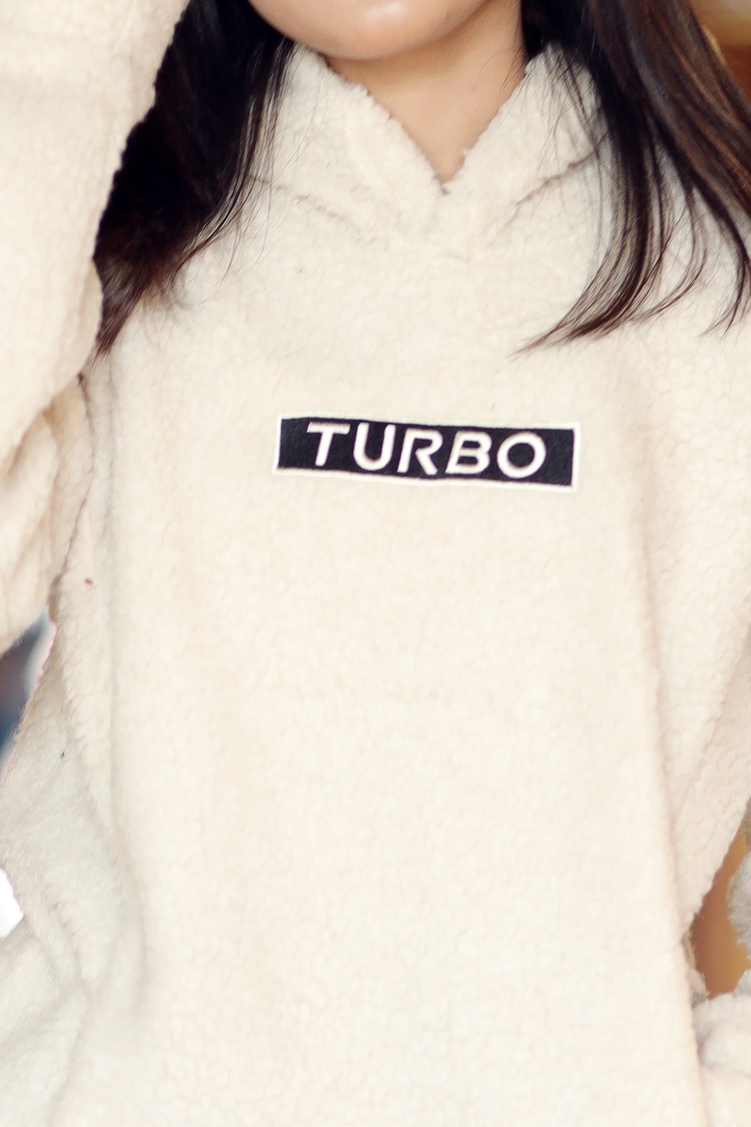 Turbo Cozy Imported Sherpa-Lined Hoodie - Women