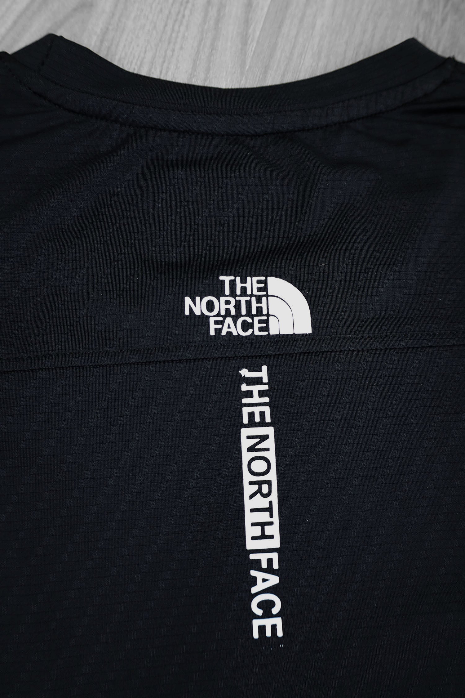 The Nrth Fce Reflector Logo Branded Dry Fit Tee In Black