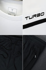 Turbo Classic Strip Signature Tracksuit in White