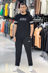 Nke Power Stretch Quick-Dry Tracksuit In Black
