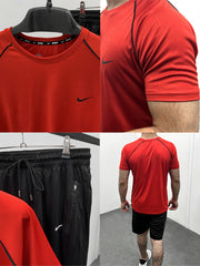 Tracksuit With Reflector Logo In Red